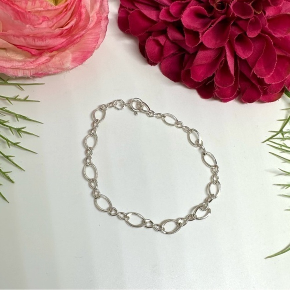 ⚜️ Sterling Silver Chain Link Bracelet